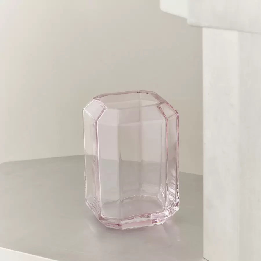 Louise Roe - Glas Jewel Vase stor, Rose