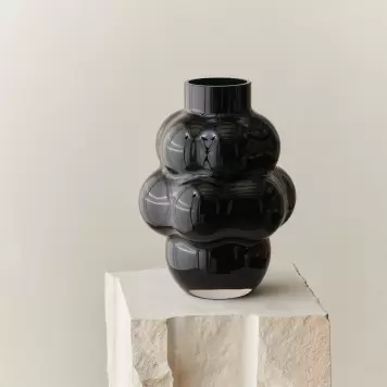 Louise Roe - Glas Balloon Vase #04, Sort