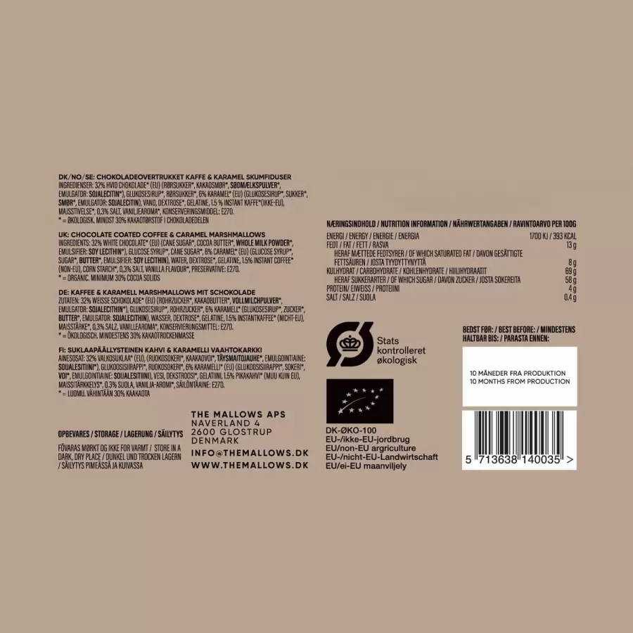 THE MALLOWS - Skumfiduser, Kaffe/Karamel