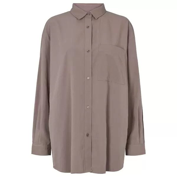 esmé studios - Ruby LS Shirt GOTS, Charcoal Gray