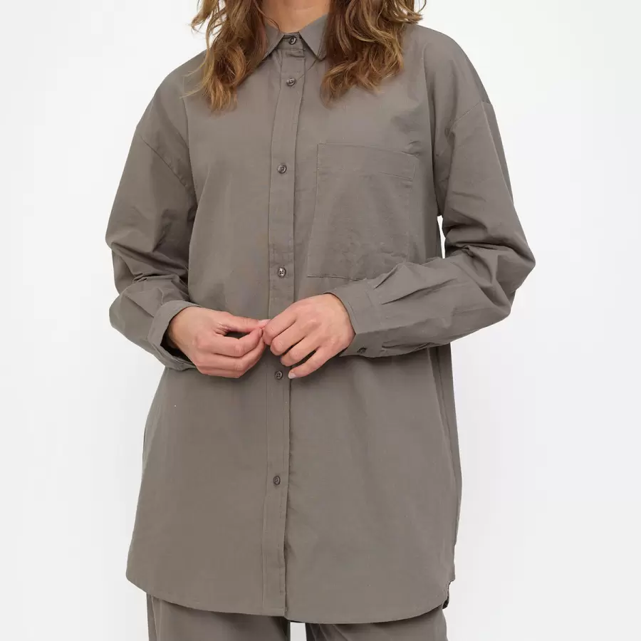 esmé studios - Ruby LS Shirt GOTS, Charcoal Gray