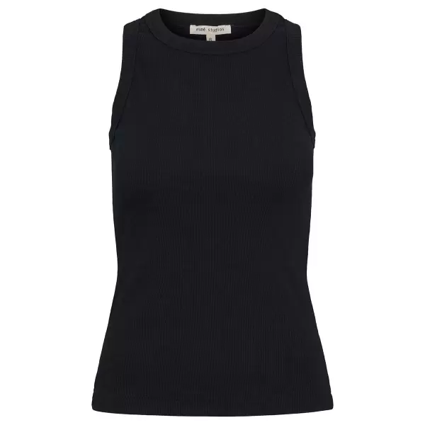 esmé studios - Blossom Racerback Rib tank, Sort esmé studios - Blossom Racerback Rib tank, Sort