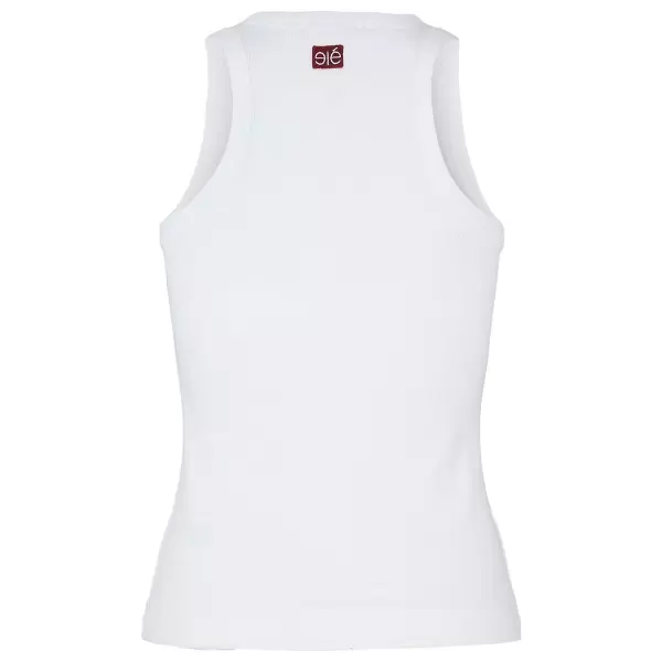 esmé studios - Blossom Racerback Rib tank, Hvid