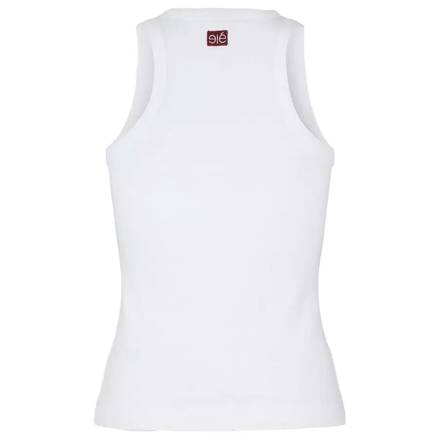 esmé studios - Blossom Racerback Rib tank, Hvid