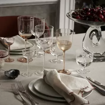 Ferm Living - Host, 2 Hvidvinsglas, Klar