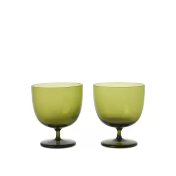Ferm Living - Host, 2 stk. Vandglas, Mosgrøn Ferm Living - Host, 2 stk. Vandglas, Mosgrøn