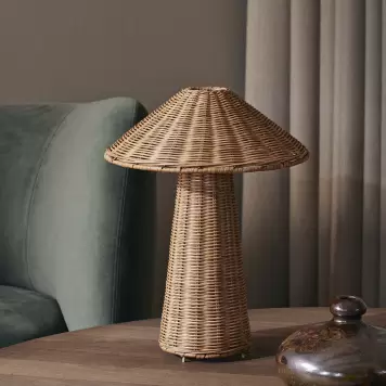 Ferm Living - Bordlampe Dou, Natur Ferm Living - Bordlampe Dou, Natur