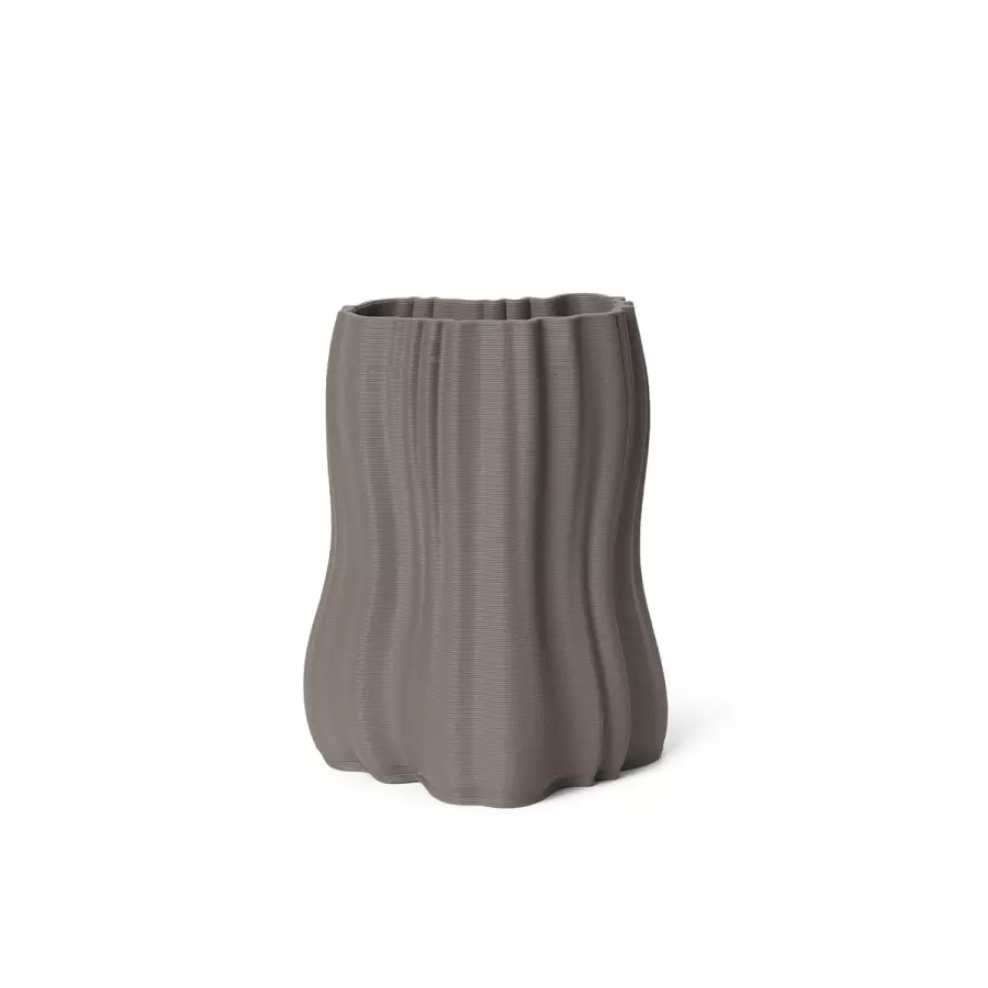 ferm LIVING - Vase Moiré, Antracit H:20