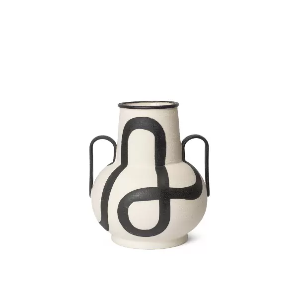 ferm LIVING - Trace Vase, Offwhite - Hent selv