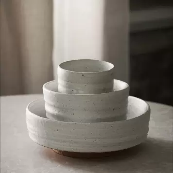 Ferm Living - Skål Serena Ø12.5, Offwhite