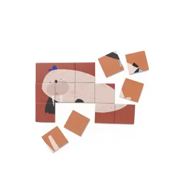 Ferm Living - Tosidet Puslespil, Hvalros/Hest Ferm Living - Tosidet Puslespil, Hvalros/Hest