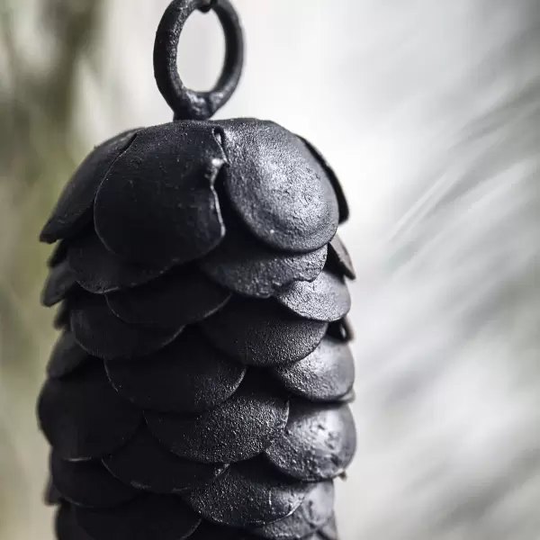 House Doctor - 2 Kogle Ornamenter Cone, Sort