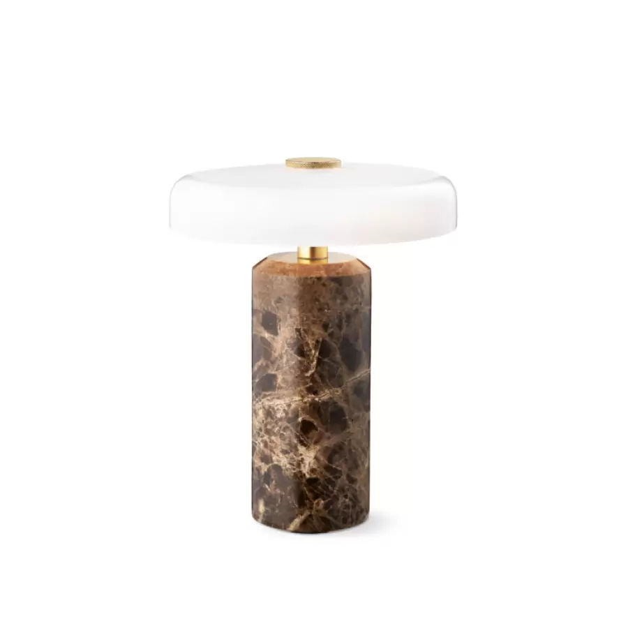 Transportabel Bordlampe Trip - Dark Emperador/Opal Glossy
