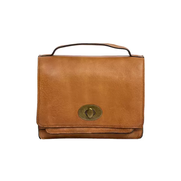 REDESIGNED - Alba Big Crossbody, Burned Tan