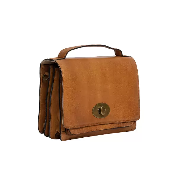 REDESIGNED - Alba Big Crossbody, Burned Tan