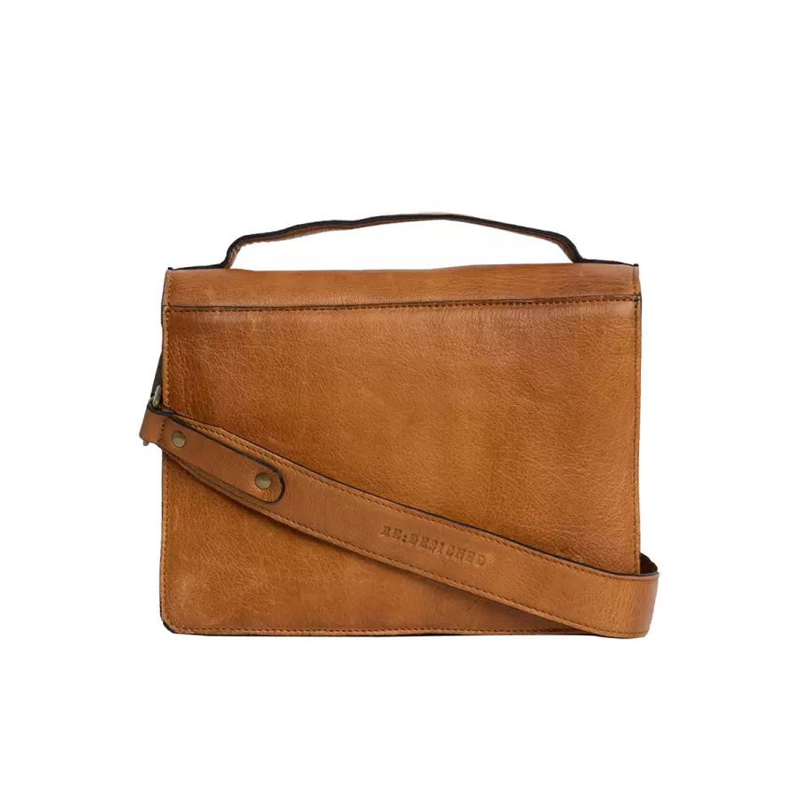 REDESIGNED - Alba Big Crossbody, Burned Tan
