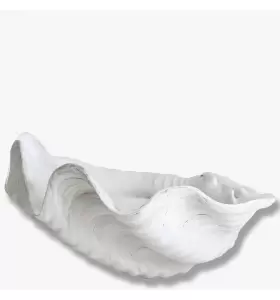 Mette Ditmer - Skål Shell Large, Hvid