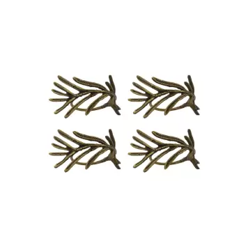 House Doctor - 4 Servietringe Mistle, Antik messingfinish House Doctor - 4 Servietringe Mistle, Antik messingfinish