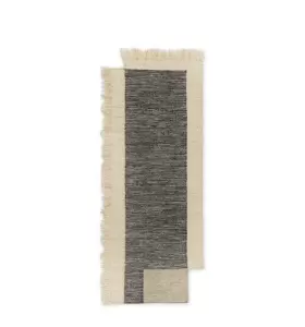 ferm LIVING - Gulvløber Counter, Charcoal/Offwhite 80*200 