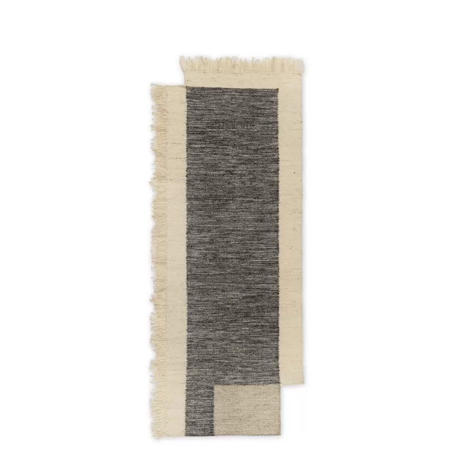 ferm LIVING - Gulvløber Counter, Charcoal/Offwhite 80*200 