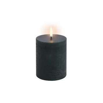 UYUNI - Bloklys LED Rustic, Pine Green Ø:7,8*10 UYUNI - Bloklys LED Rustic, Pine Green Ø:7,8*10