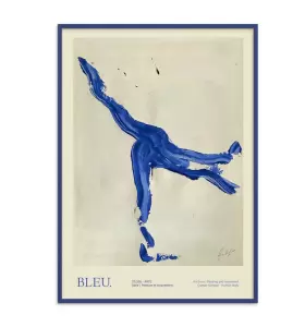 The Poster Club - Lucrecia Rey Caro, Bleu 50*70 Indrammet -  Hent selv