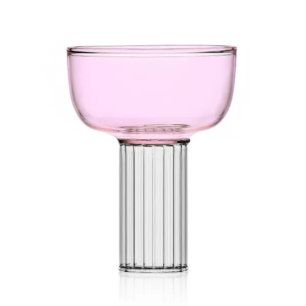 Ichendorf Milano - Liberta Glas, Klar/Pink Ø:9,5*12