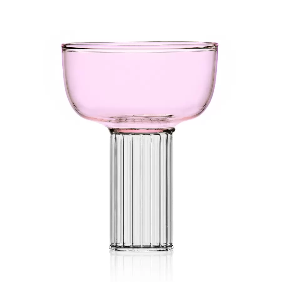 Ichendorf Milano - Liberta Glas, Klar/Pink Ø:9,5*12