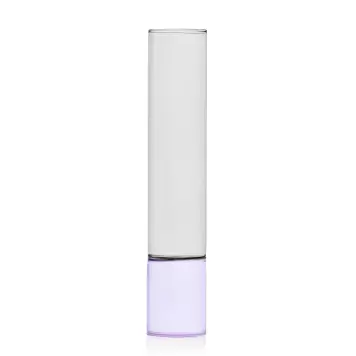 Ichendorf Milano - Bamboo Groove Vase, Smoke/Purple Ø:7*35 Ichendorf Milano - Bamboo Groove Vase, Smoke/Purple Ø:7*35