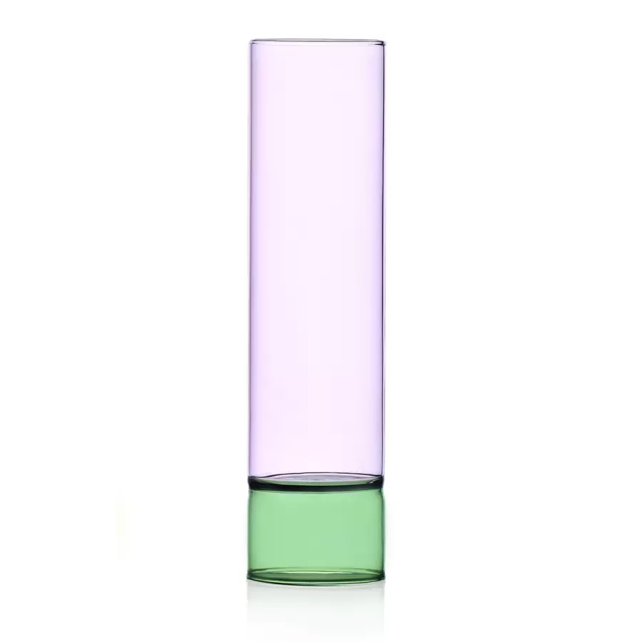 Ichendorf Milano - Bamboo Groove Vase, Pink/Green Ø:7*27