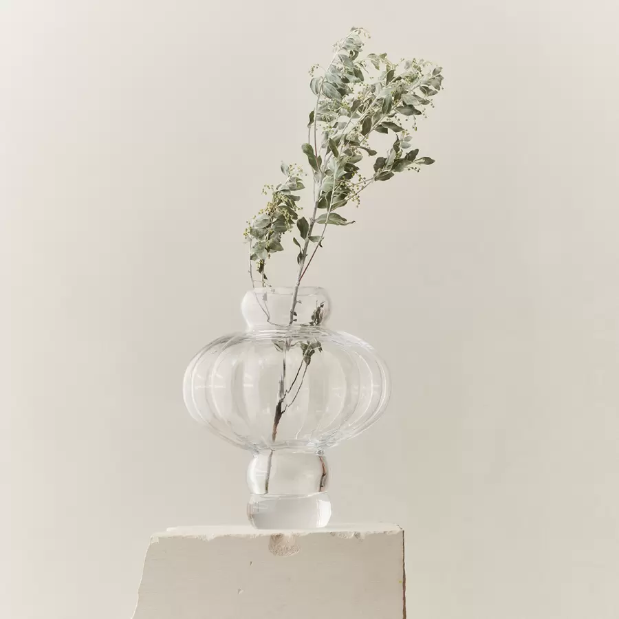 Louise Roe - Glas Balloon Vase #08, Klar