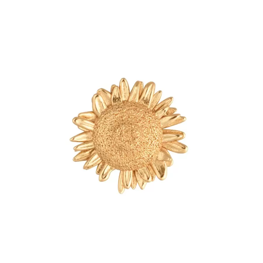 House of Vincent - Broche Mock Meadow, Forgyldt messing