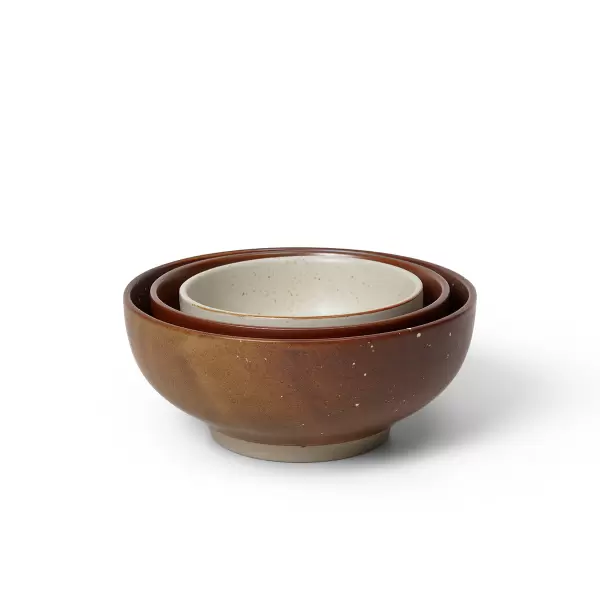 ferm LIVING - 3 Midi Bowls, Multi 