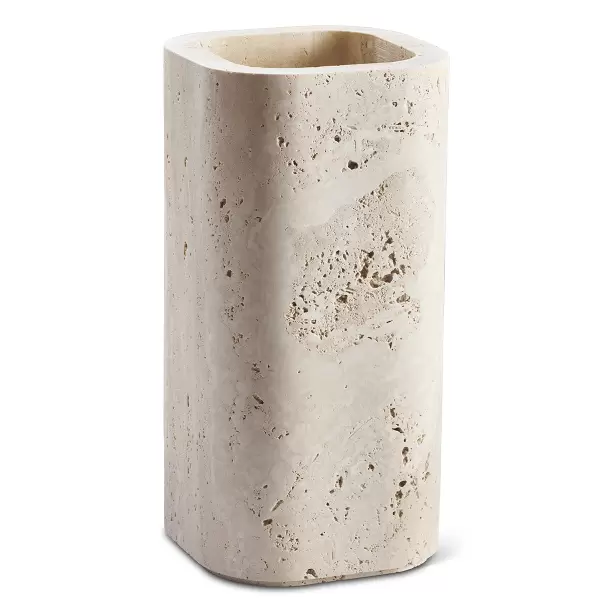 Wabi Sabi - Vase Siv Travertin, 15*30 - Hent selv