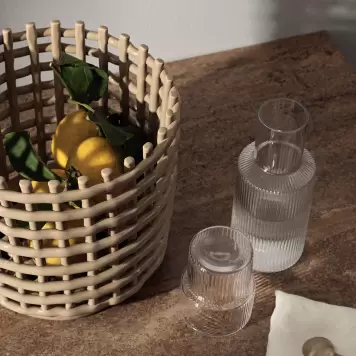 Ferm Living - Ripple karaffelsæt Small, Klar