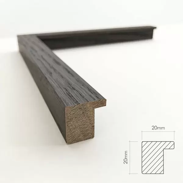 INCADO - Solid Smoked Oak med glas, 70*100 - Hent selv