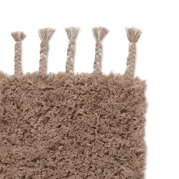 ferm LIVING - Måtte Amass70*50 cm.  Long Pile, White Pepper