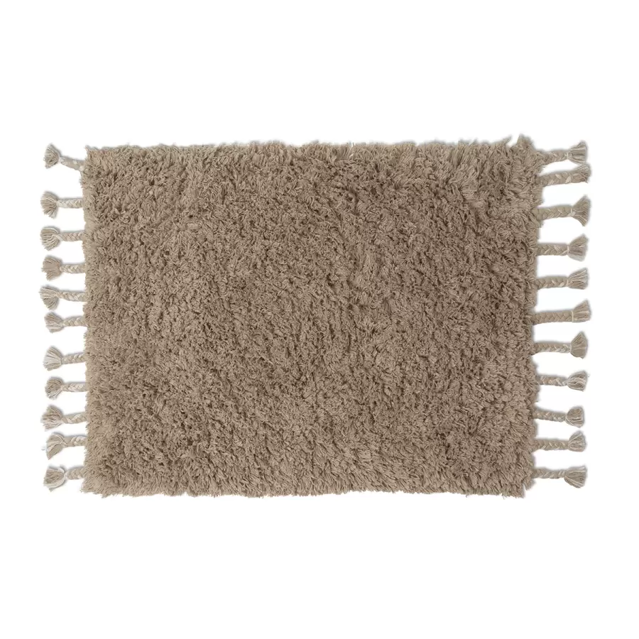 ferm LIVING - Måtte Amass70*50 cm.  Long Pile, White Pepper