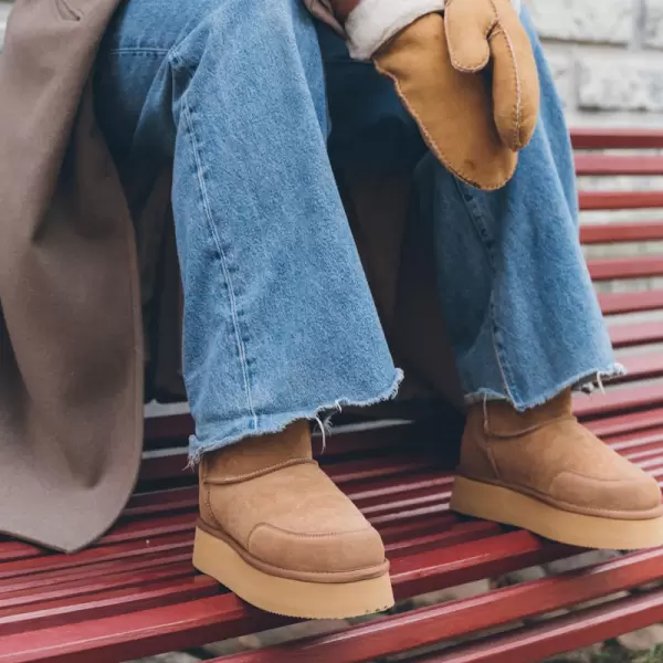 New Zealand Boots - Støvle Plateau Ultra, Cognac