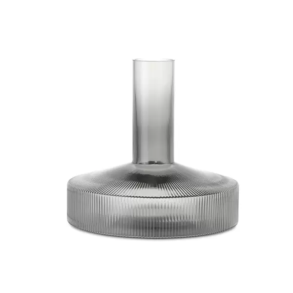 ferm LIVING - Vinkaraffel Ripple, Smoke