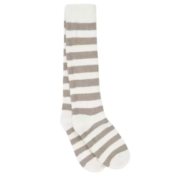 moshi moshi mind - Polar Socks, Ecru/Taupe
