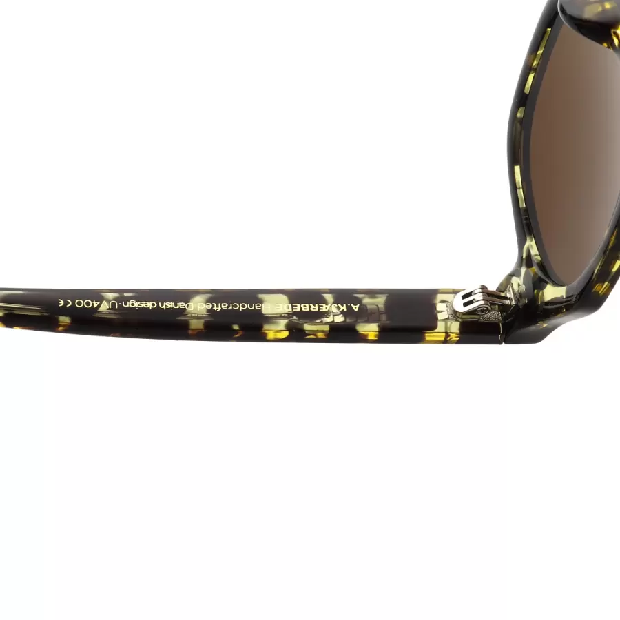 A.Kjærbede - Solbrille Zan, Black/Yellow Transparent