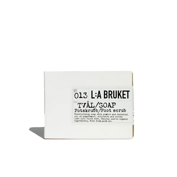 L:A Bruket - Fodscrub Sæbebar no 013 Peppermint