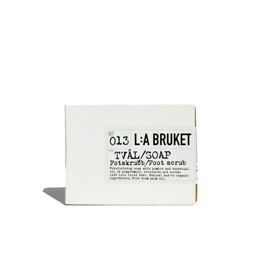 L:A Bruket - Fodscrub Sæbebar no 013 Peppermint