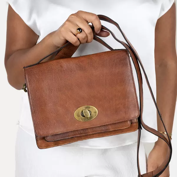 REDESIGNED - Alba Big Crossbody, Walnut