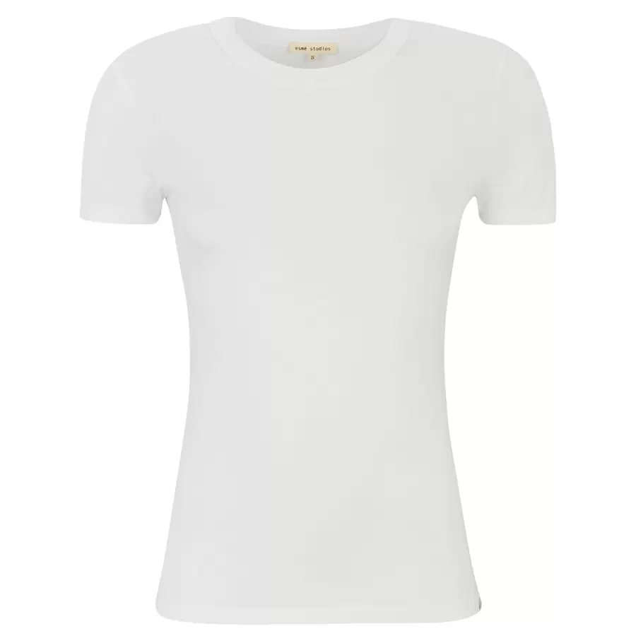 esmé studios - Penelope Slim Fit T-shirt, Hvid