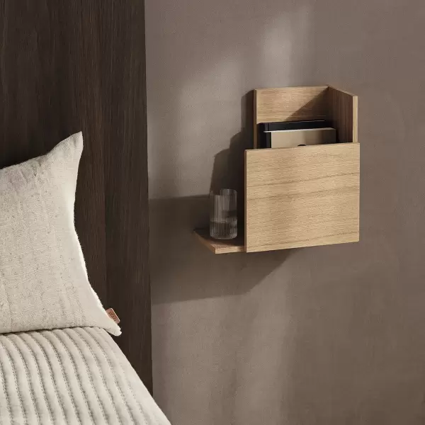 ferm LIVING - Stagger Shelf Square, Olieret Eg