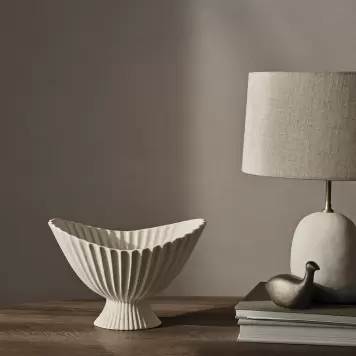 Ferm Living - Fountain Bowl Offwhite, Large 19*28