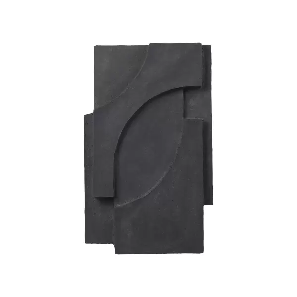 Kristina Dam -  Serif Relief Mørkegrå, 42*68 cm.