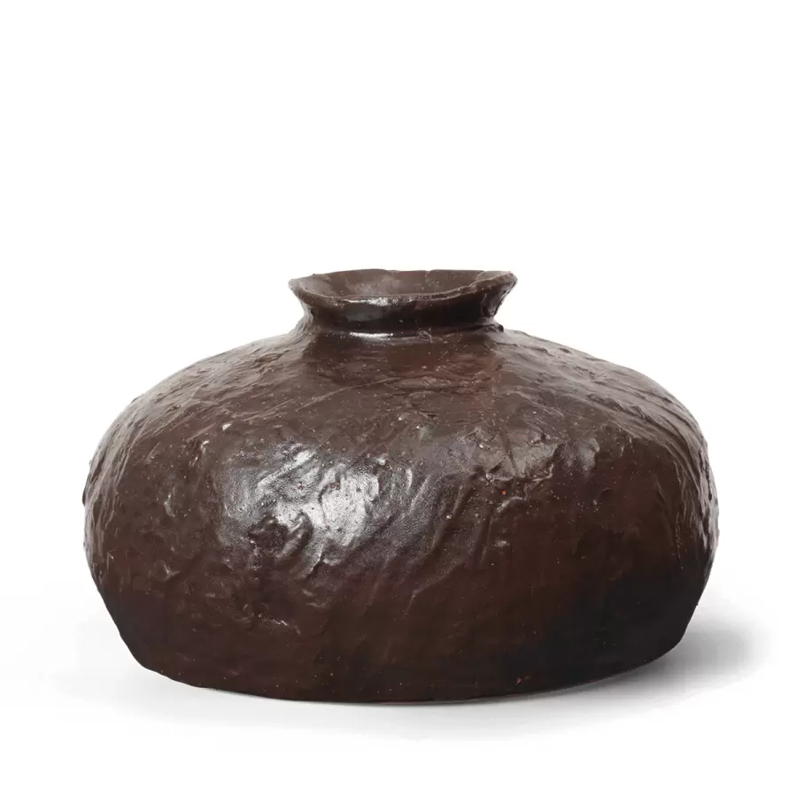 ferm LIVING - Vase Doro, Coffee Ø:21*11,5